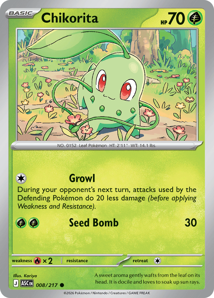 Chikorita 008/217 – Afkstore.cl