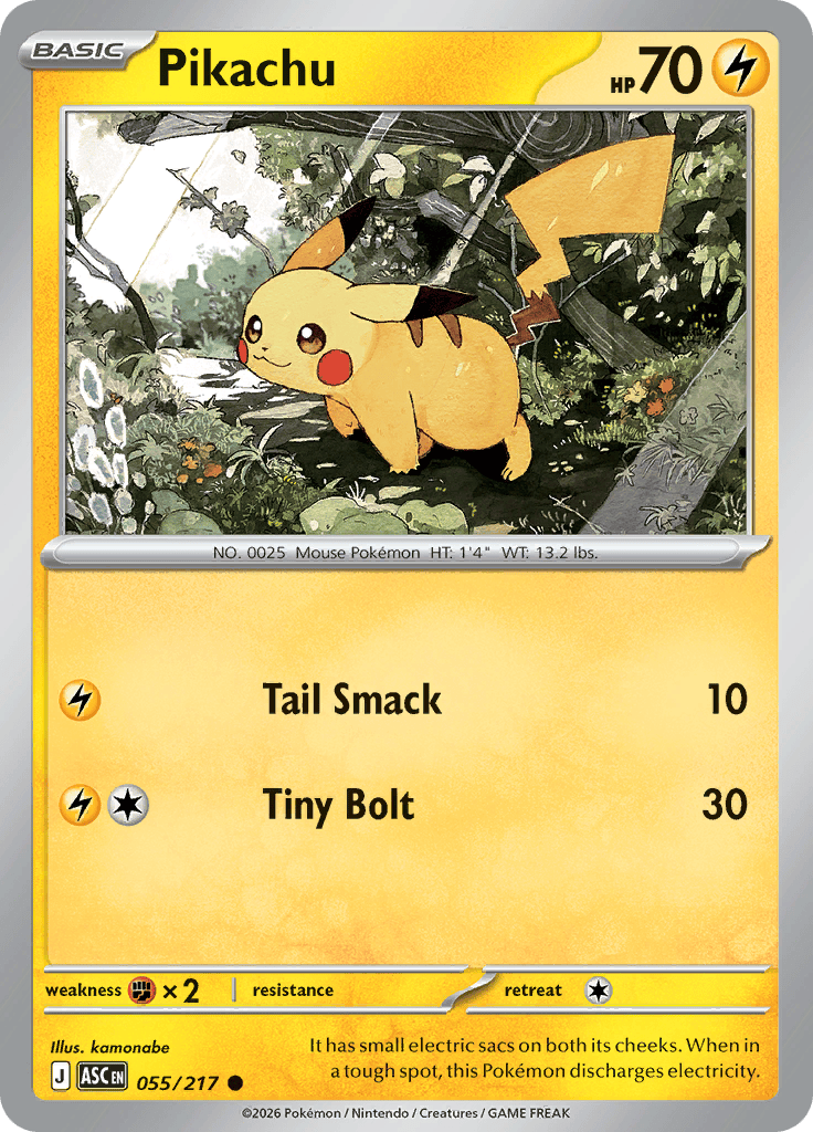 Pikachu 055/217
