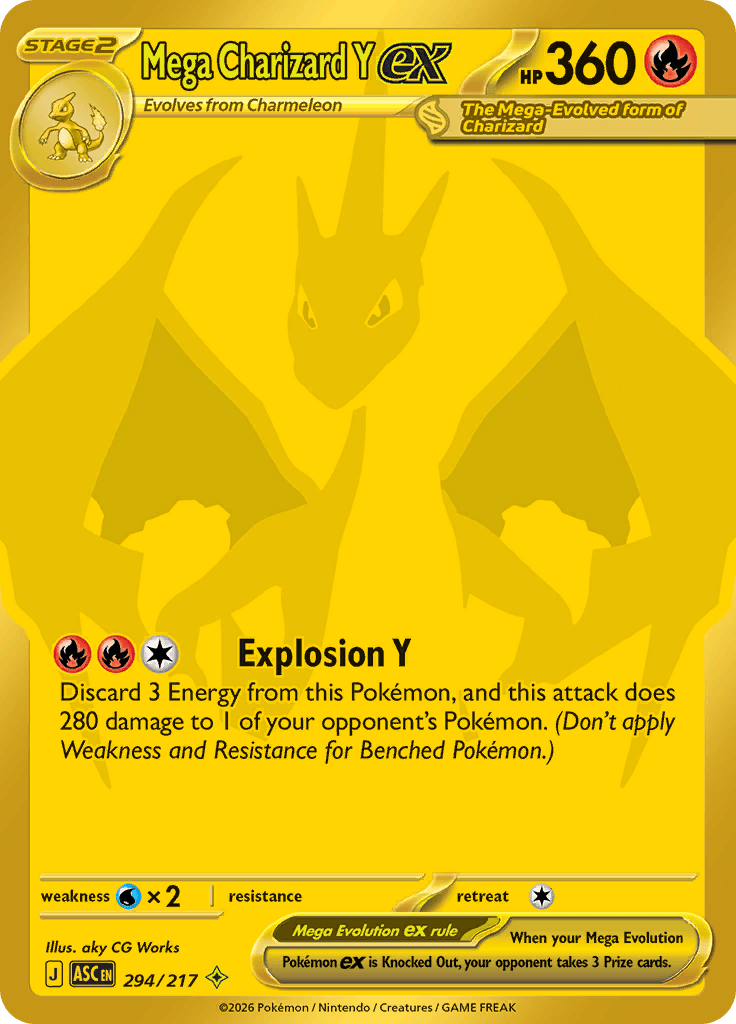 メガリザードンY ex MUR 294/217 Mega Charizard Y Mega Charizard Y Ex - 294/217 – Afkstore.cl