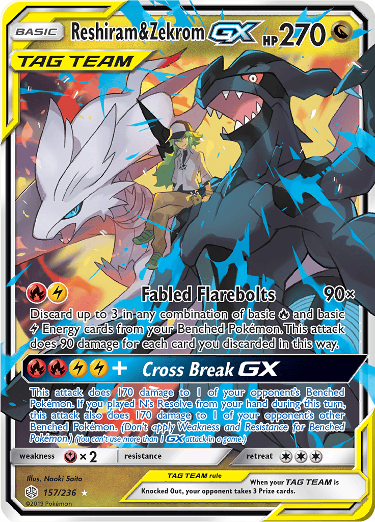 Reshiram & Zekrom GX - SM 157/236