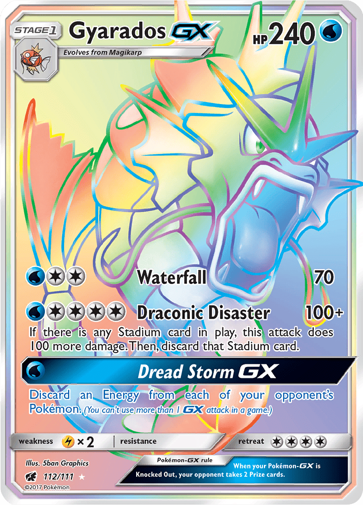 Gyarados GX (Secret) 112/111