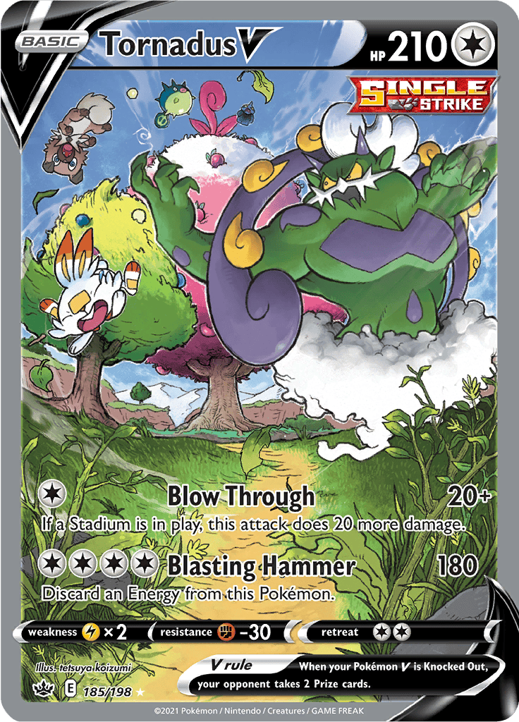 Tornadus V (Alternate Full Art) 185/198