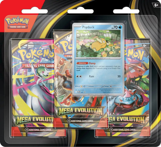 Blister Mega Evolution (3Packs + Carta Promo)