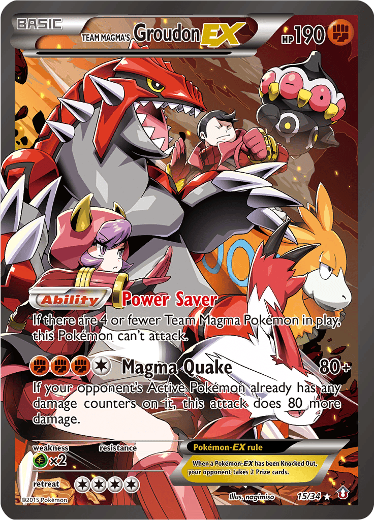 Team Magma's Groudon EX 15/34