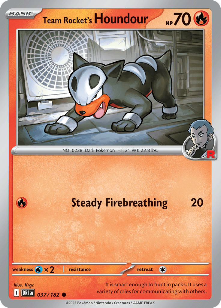 Team Rocket's Houndour 037/182