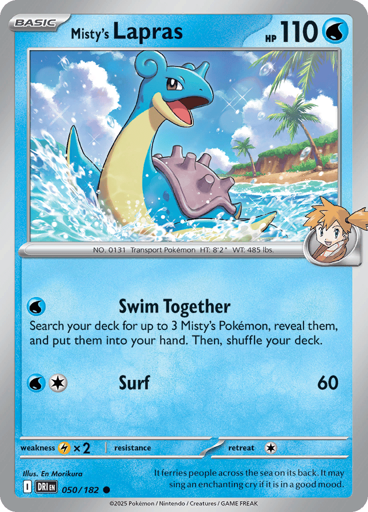 Misty's Lapras 050/182