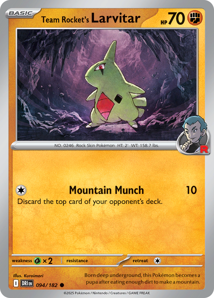 Team Rocket's Larvitar 094/182