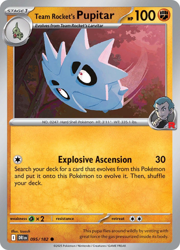 Team Rocket's Pupitar 095/182
