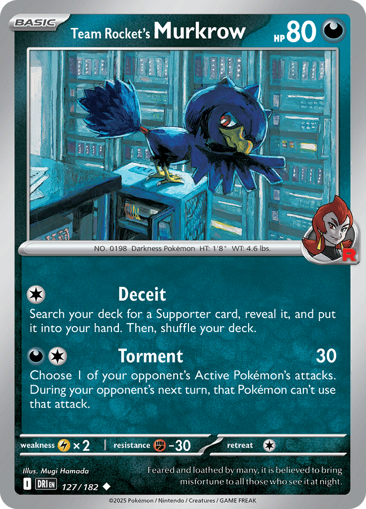 Team Rocket's Murkrow - 127/182