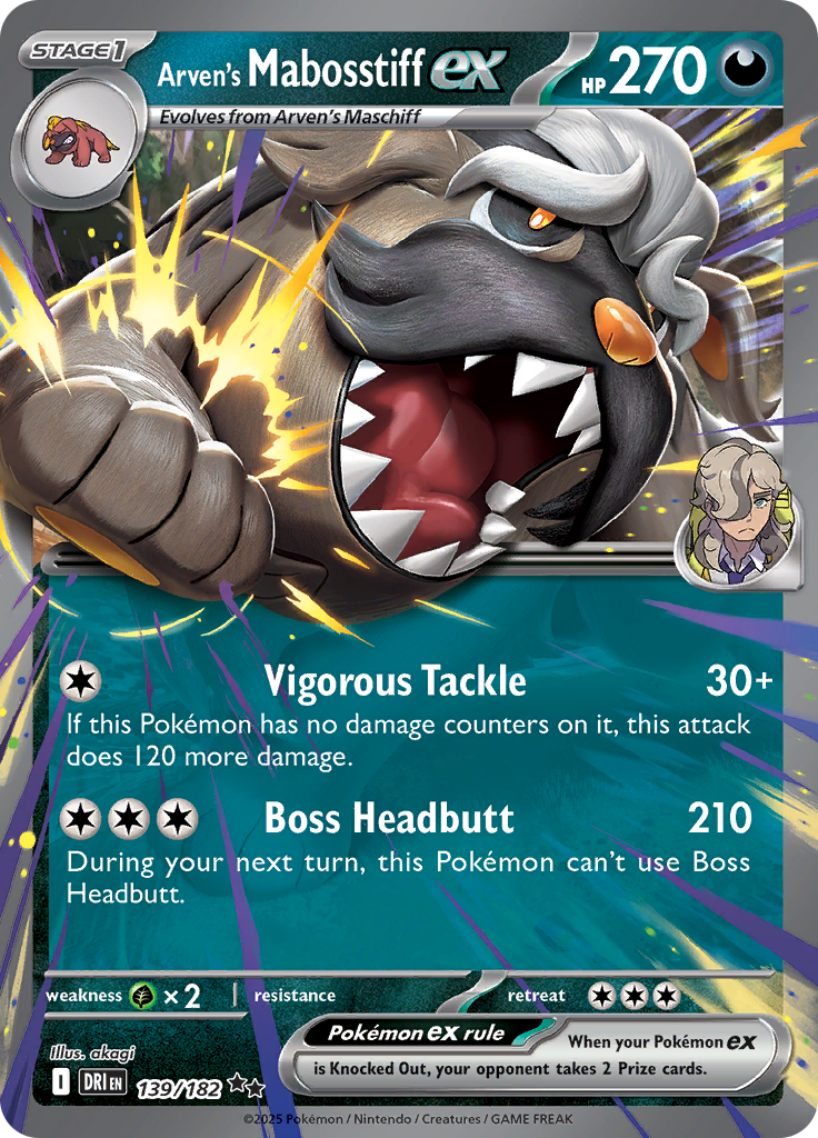 Arven's Mabosstiff Ex - 139/182