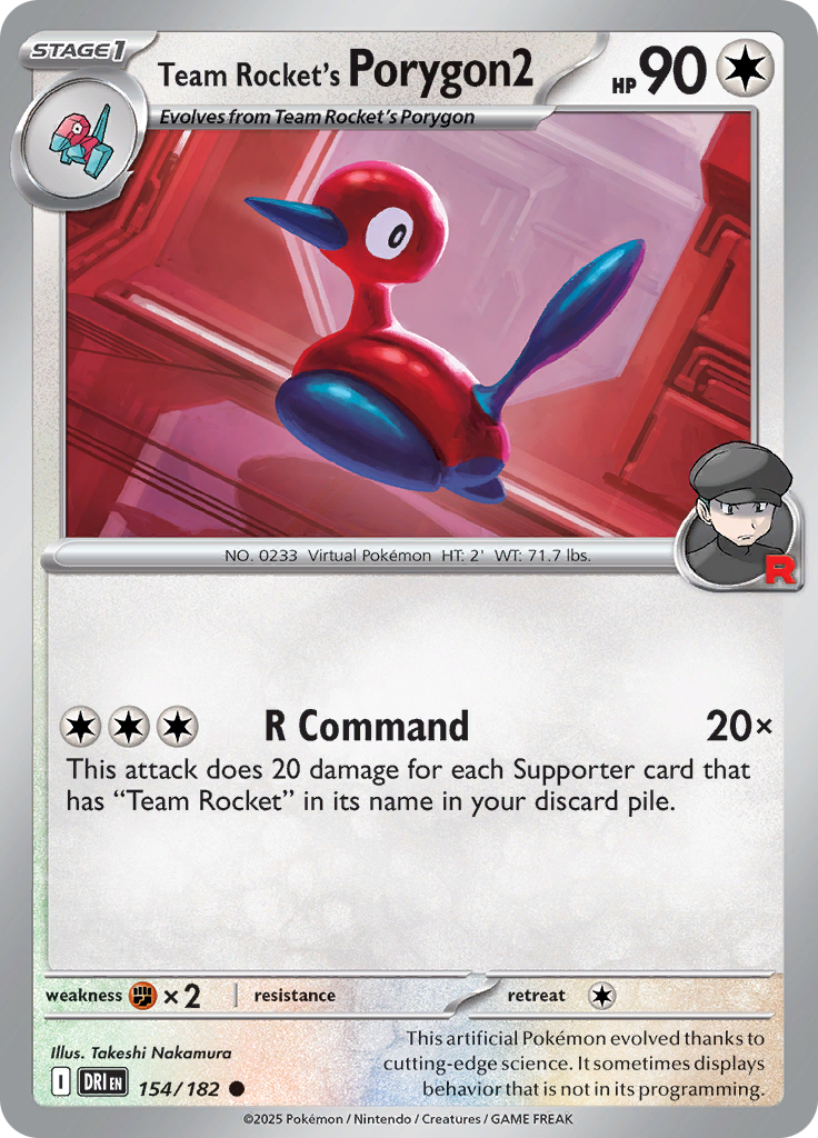 Team Rocket's Porygon2 154/182