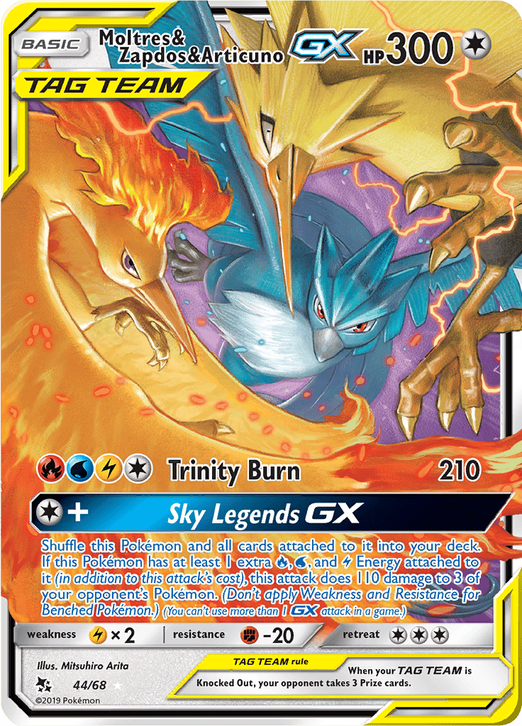 Moltres & Zapdos & Articuno GX 44/68