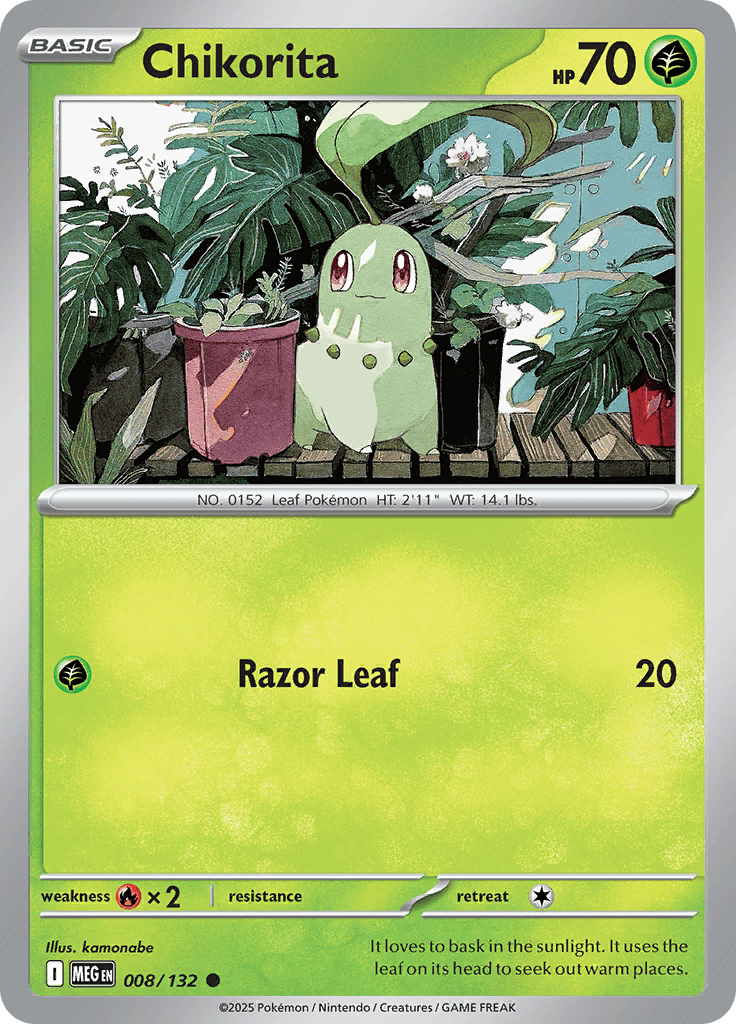 Chimiketaです。 Chikorita 008/132 – Afkstore.cl