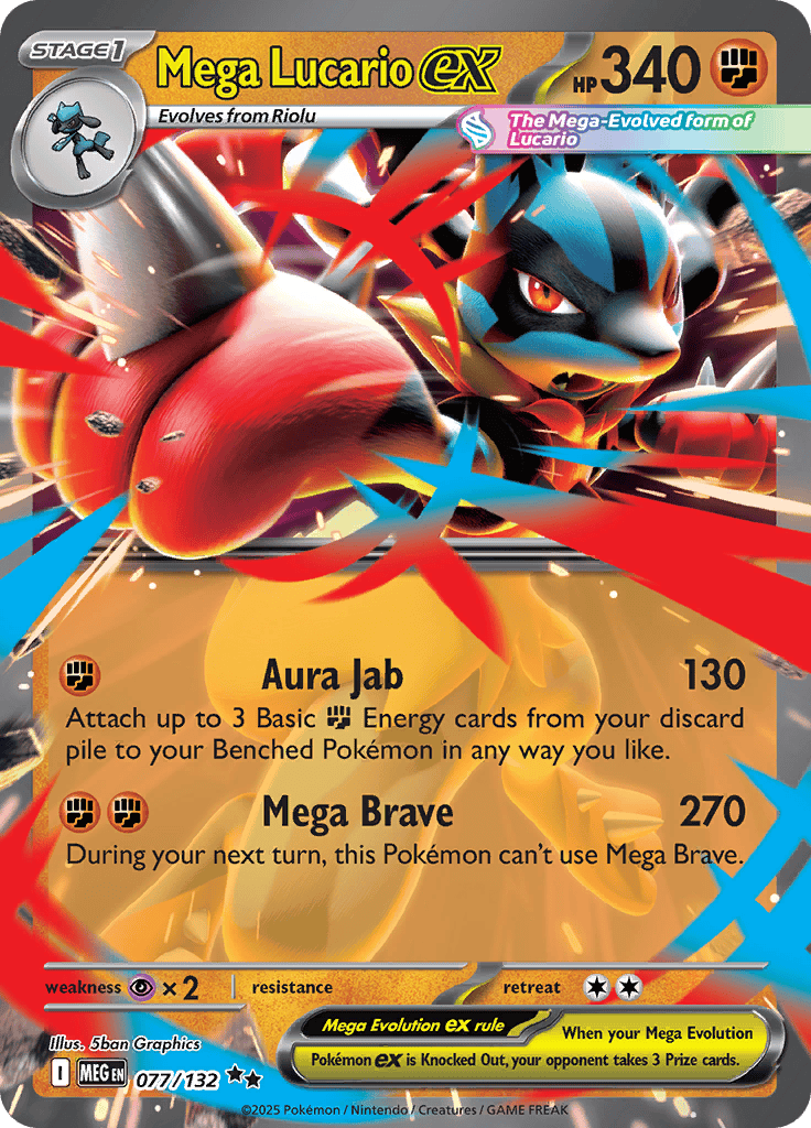 Mega Lucario Ex (Ediciones Variadas) – Afkstore.cl
