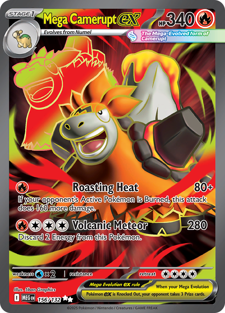 Mega Camerupt Ex - 156/132