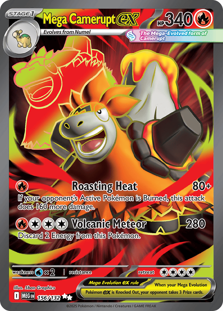 Mega Camerupt Ex - 156/132