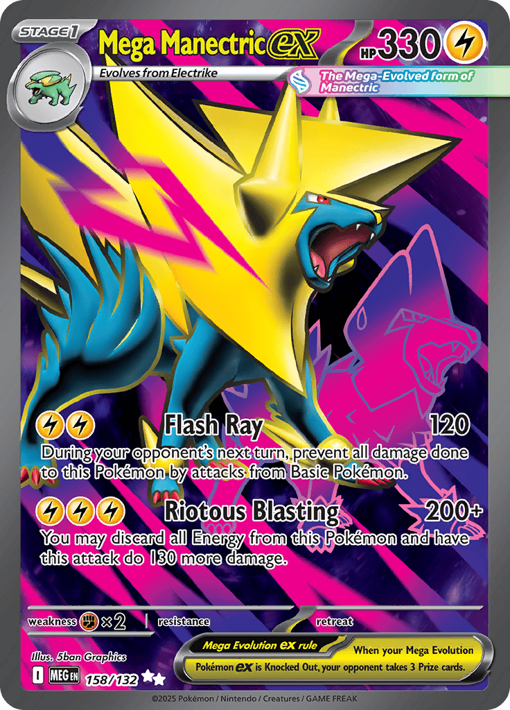 Mega Manectric Ex - 158/132