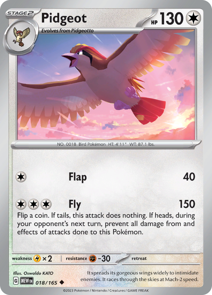 Pidgeot - 018/165