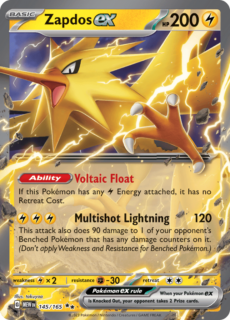 Zapdos Ex 145/165