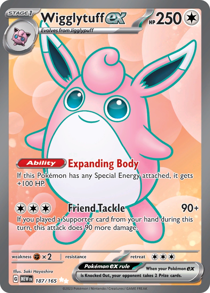 Wigglytuff Ex 187/165