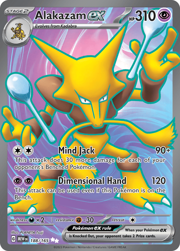 Alakazam Ex 188/165