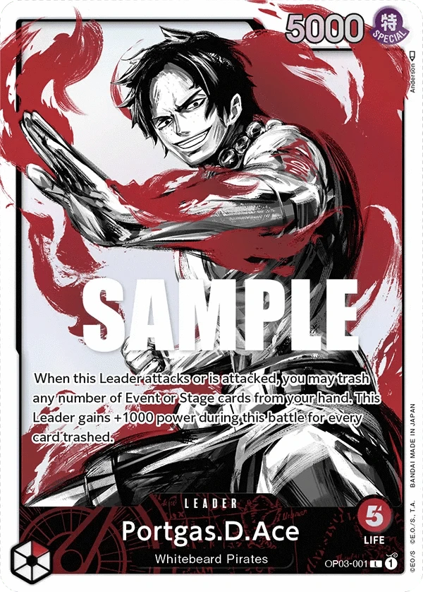 Portgas.D.Ace (Alternate Art) OP03-001