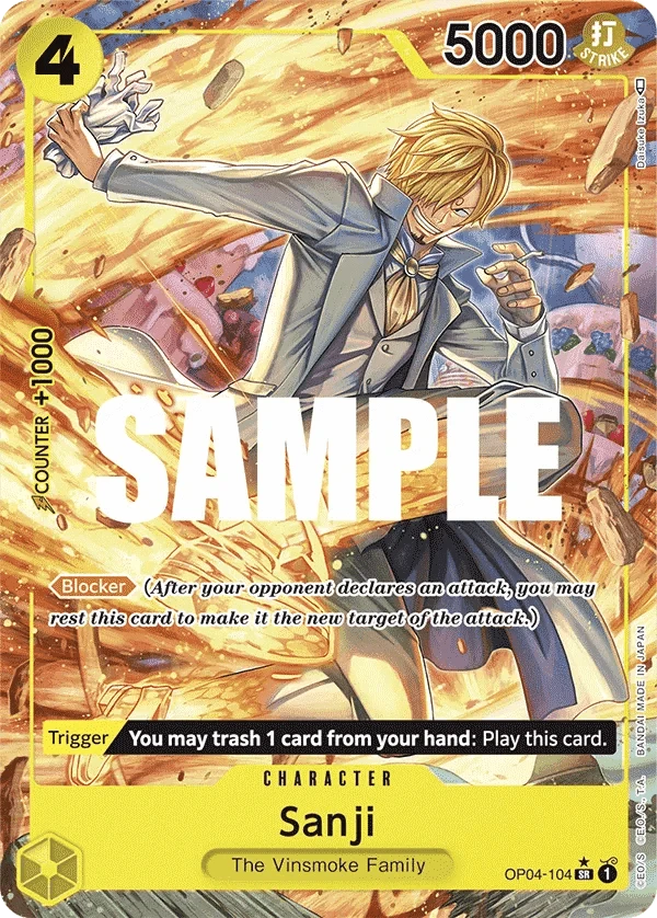 Sanji (104) (Alternate Art) OP04-104