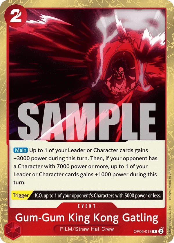 Gum-Gum King Kong Gatling OP06-018