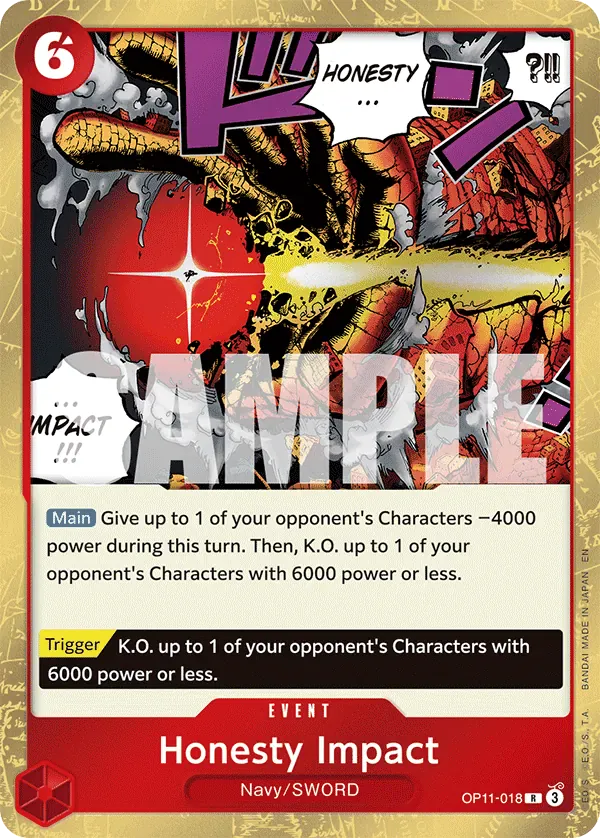 Honesty Impact OP11-018