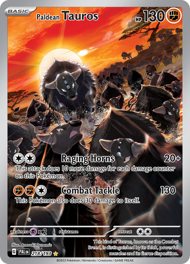 Paldean Tauros 218/193