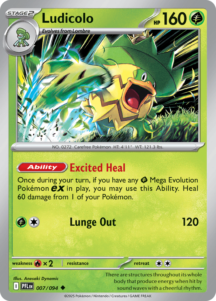 Ludicolo - 007/094 – Afkstore.cl