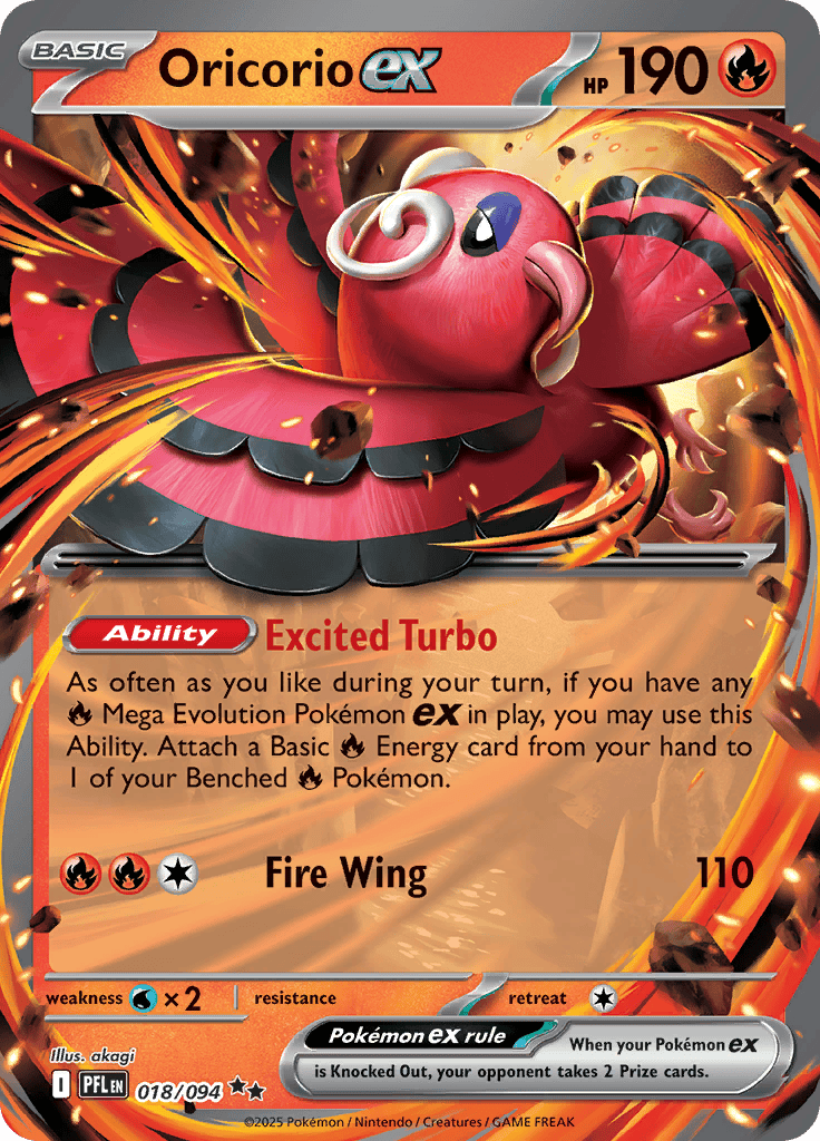 Oricorio Ex - 018/094 – Afkstore.cl