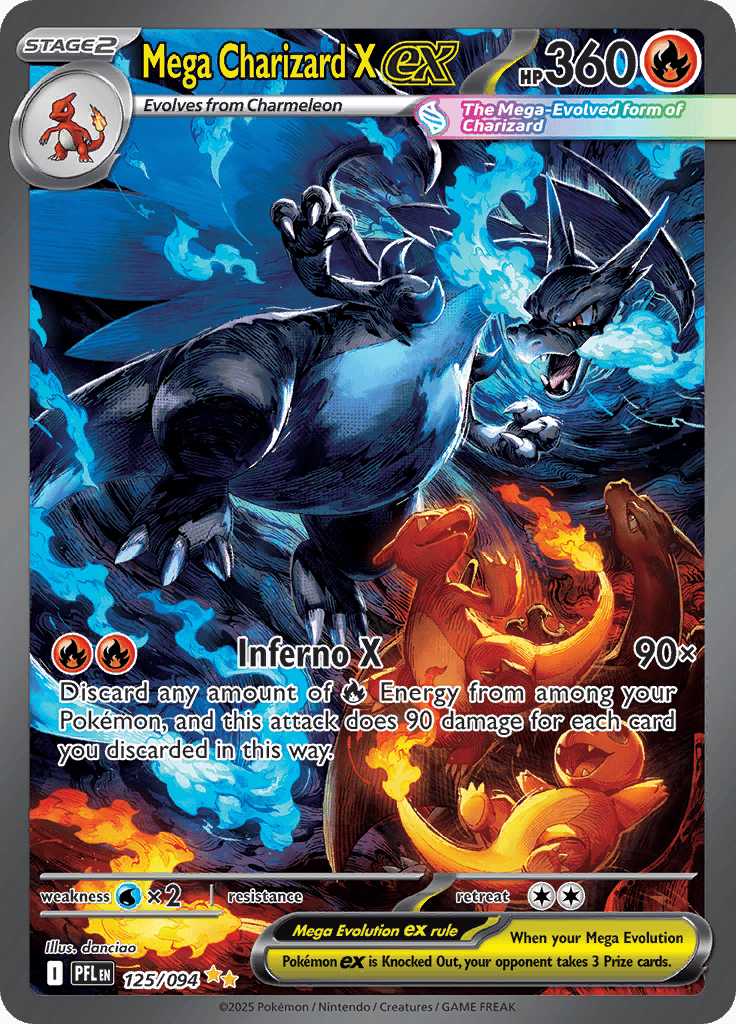 2025 ポケモンカード MEGA CHARIZARD X ex #094 Mega Charizard X Ex 125/094 – Afkstore.cl