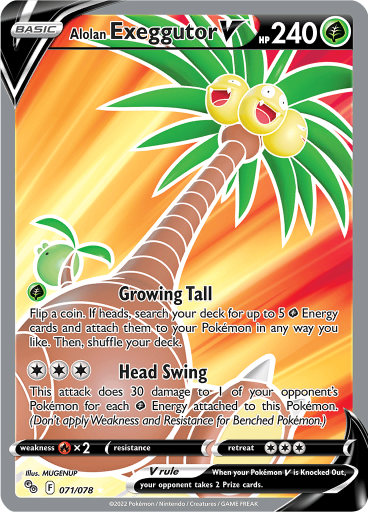 Alolan Exeggutor V (Full Art) 071/078