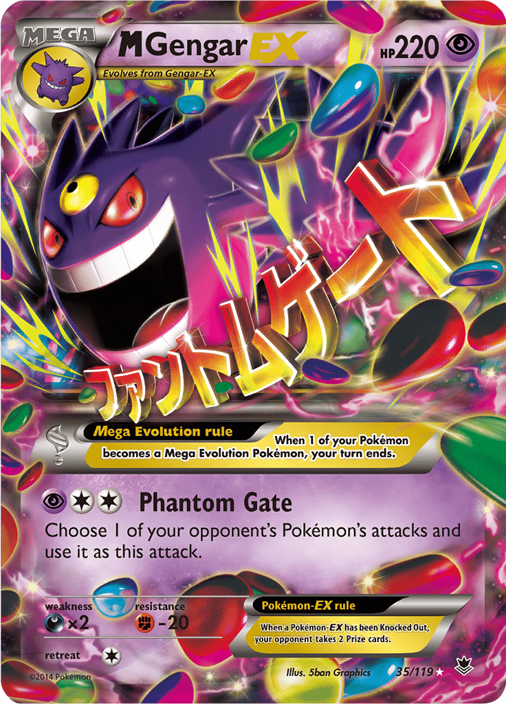 M Gengar EX - XY 35/119 – Afkstore.cl