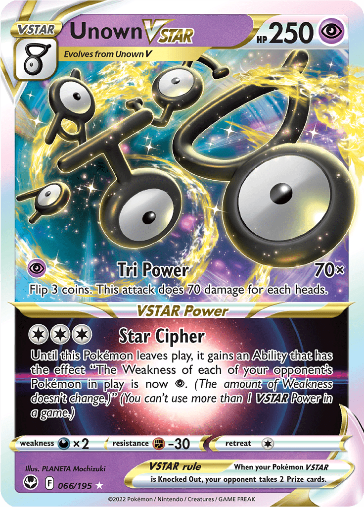 Unown VSTAR - 066/195