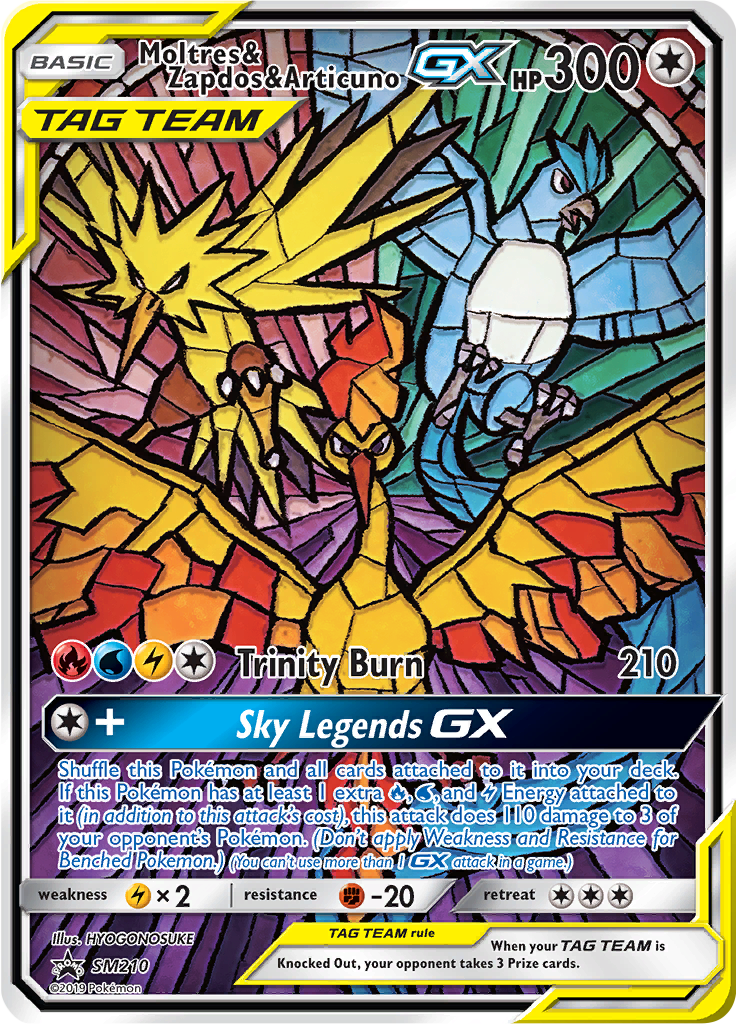 Moltres & Zapdos & Articuno GX SM210