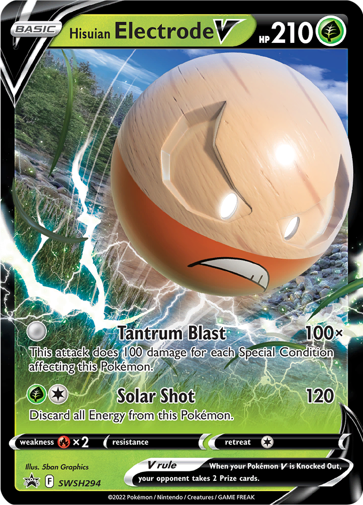 Hisuian Electrode V SWSH294