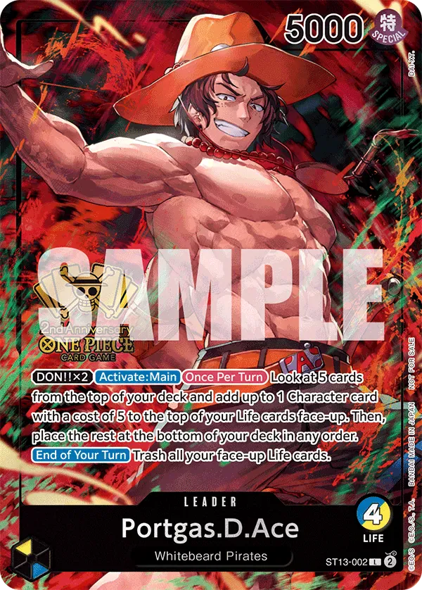 Portgas.D.Ace (2nd Anniversary Tournament) ST13-002