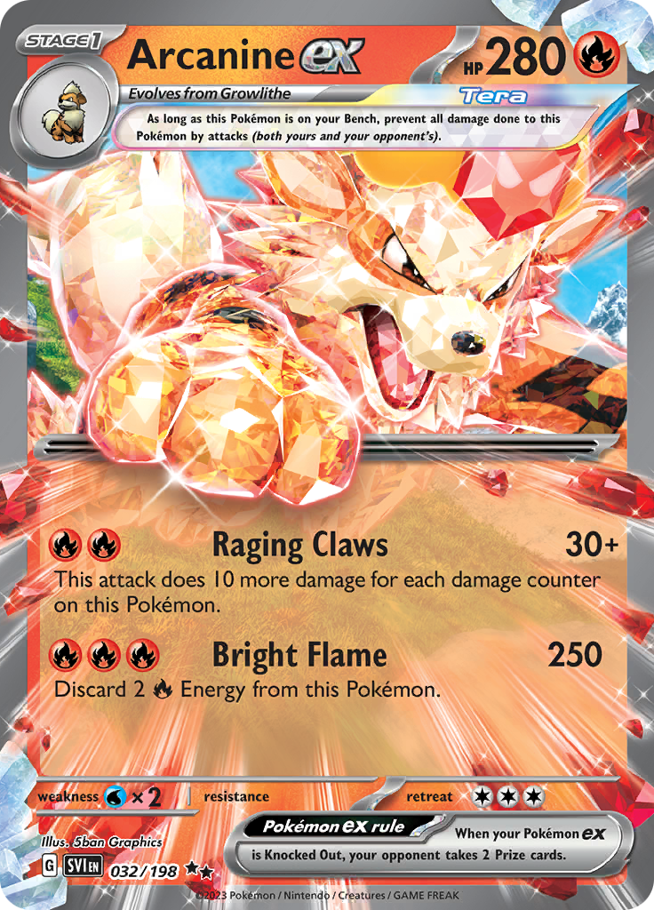 Arcanine Ex 032/198