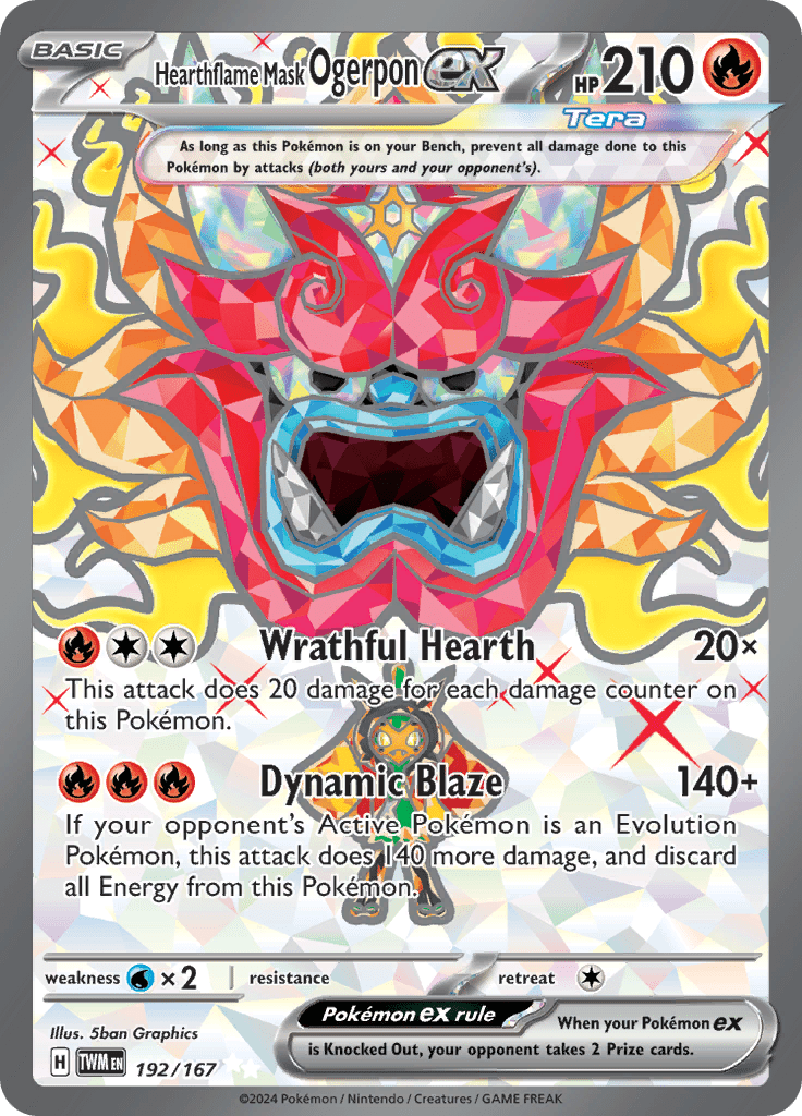 Hearthflame Mask Ogerpon Ex 192/167