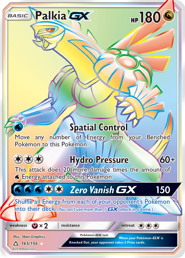 Palkia GX (Secret Rare) 165/156