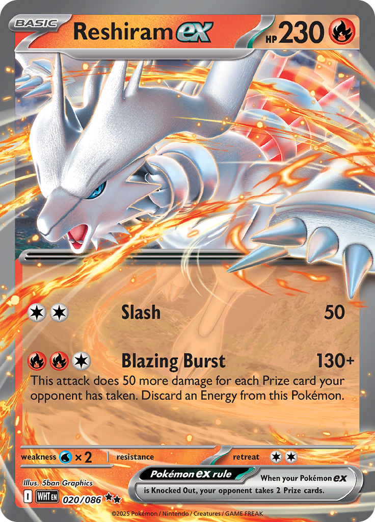 Reshiram Ex 020/086
