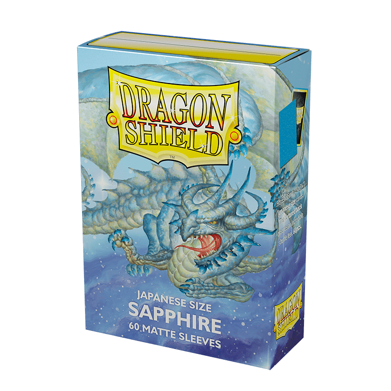 Dragon Shield - Sleeves Japanese Size Matte (60un) "Sapphire"