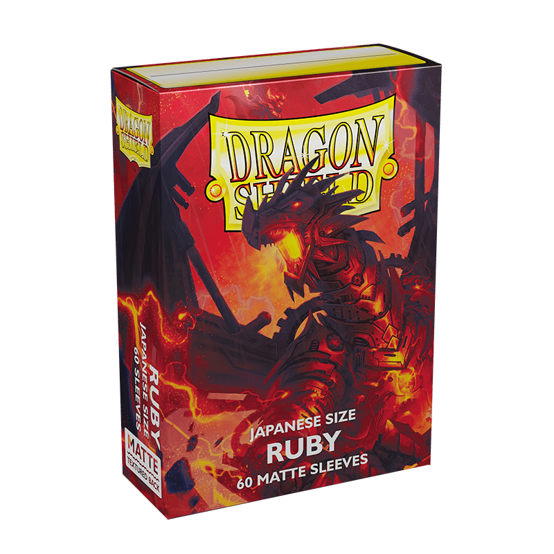 Dragon Shield - Sleeves Japanese Size Matte (60un) "Ruby"
