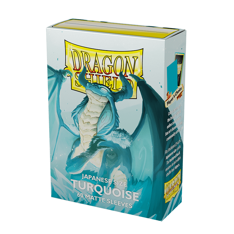 Dragon Shield - Sleeves Japanese Size Matte (60un) "Turquoise"