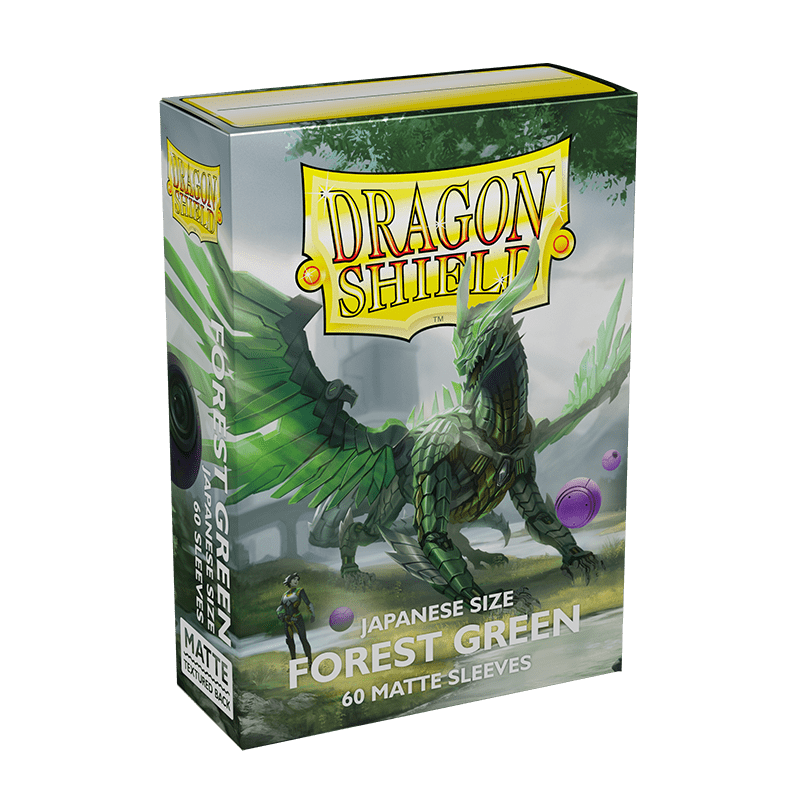 Dragon Shield - Sleeves Japanese Size Matte (60un) "Forest Green"