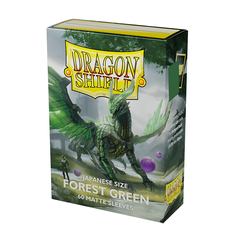 Dragon Shield - Sleeves Japanese Size Matte (60un) "Forest Green"
