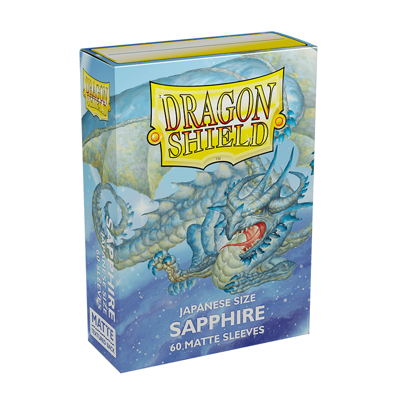Dragon Shield - Sleeves Japanese Size Matte (60un) "Sapphire"