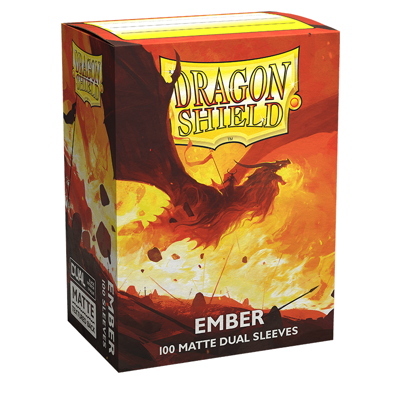 DRAGON SHIELD EMBER SLEEVES STANDARD SIZE MATTE DUAL (100Un)